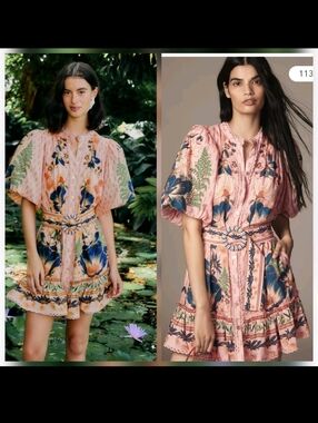 Farm Rio Pink Dream Minidress